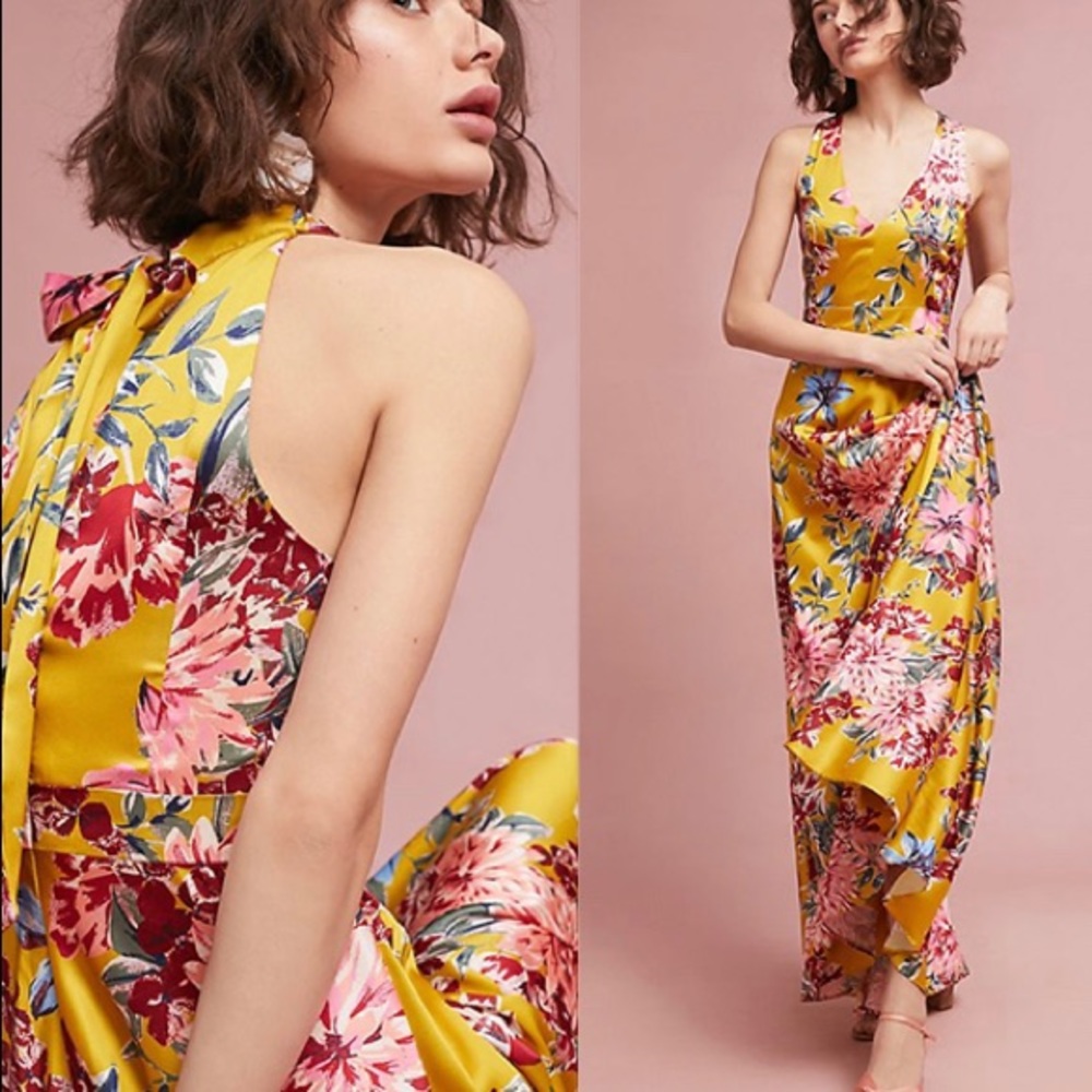 Nicole Miller Abbey Maxi Dress Anthropologie 6P